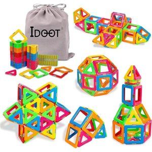 68pcs Compatible Magnetic Tiles Building Blocks STEM Toys for 3+ Year Olds